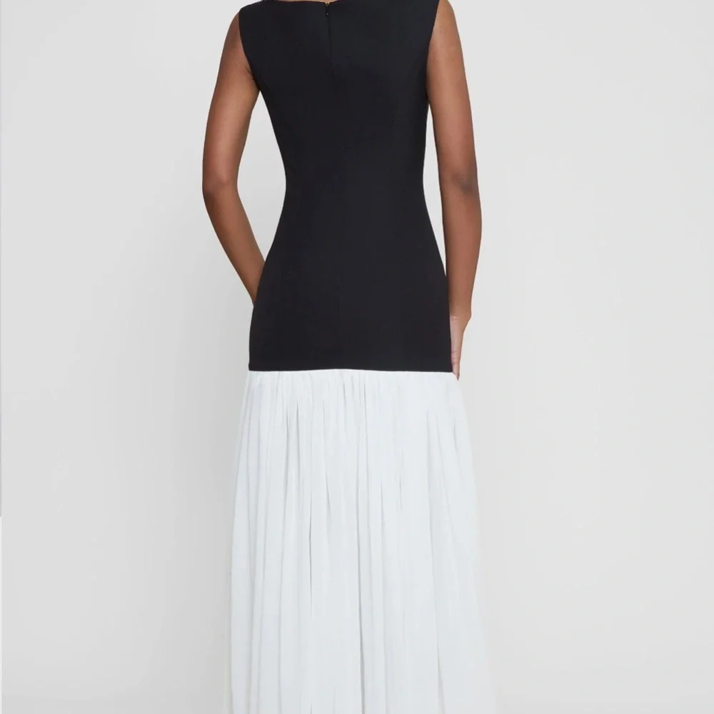 NWT Leau Phantom Chiffon Maxi Dress Size L - Picture 3 of 13